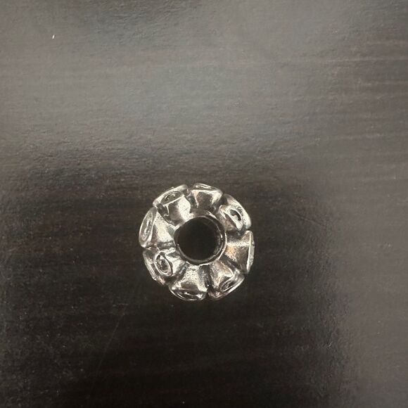 Pandora Retired Sterling Silver Primrose Path Clear CZ Bead Charm - Picture 4 of 4